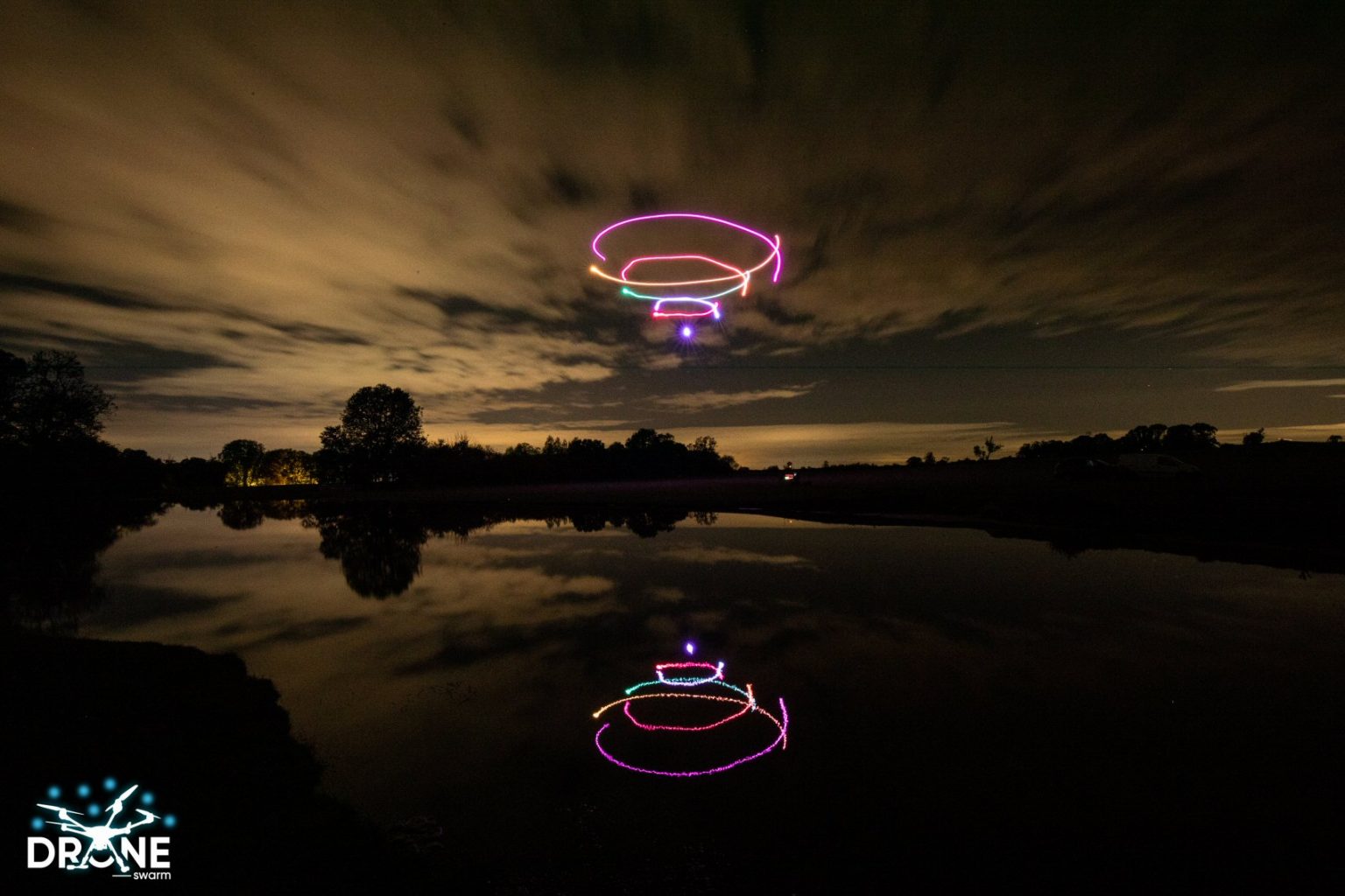 NYE Drone Show by DroneSwarm UK drone displays