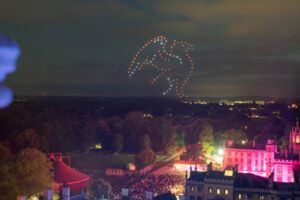 St John's College May Ball Drone Show Fireworks