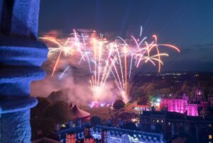 St John's College May Ball Drone Show Fireworks